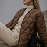 Dakota | Women's Quilted Down Jacket with Diamond Stitch Design