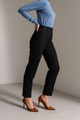 Camille | Women's Wool Blend Tapered Ankle Trousers with High Waist