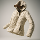 Magdalena | Women's Lightweight Duck Down Jacket with Heart Quilt and Knit Hood