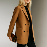 Johanna | Women's Wool Blend Blazer with Tailored Relaxed Silhouette