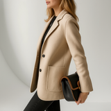 Johanna | Women's Wool Blend Blazer with Tailored Relaxed Silhouette