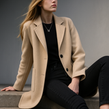 Johanna | Women's Wool Blend Blazer with Tailored Relaxed Silhouette