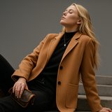 Johanna | Women's Wool Blend Blazer with Tailored Relaxed Silhouette