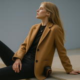 Johanna | Women's Wool Blend Blazer with Tailored Relaxed Silhouette