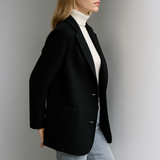 Johanna | Women's Wool Blend Blazer with Tailored Relaxed Silhouette