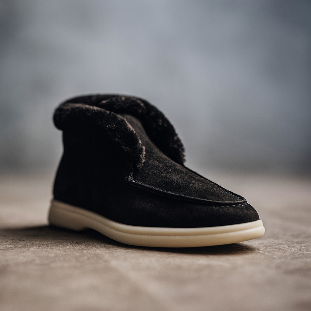 Lila | Women's Boots with Shearling Lining and Moc-Toe