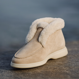Lila | Women's Boots with Shearling Lining and Moc-Toe