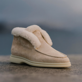 Lila | Women's Boots with Shearling Lining and Moc-Toe