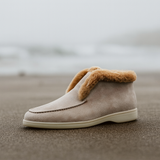 Lila | Women's Boots with Shearling Lining and Moc-Toe