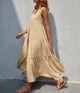 Genevieve | Women's Dress with V-Neck and Tiered Skirt