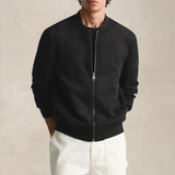 Spencer | Men's Suede Zip Jacket with Minimalist Design