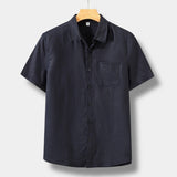 Lucius | Men's Linen Short Sleeve Shirt with Relaxed Fit