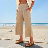 Rosalie | Women's Harem Cut Denim Pants with Elastic Waist