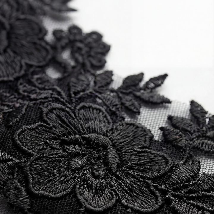 Velaire - Women's Sheer Embroidered Lace Slip Dress