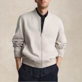 Spencer | Men's Suede Zip Jacket with Minimalist Design