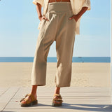 Rosalie | Women's Harem Cut Denim Pants with Elastic Waist
