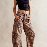 Arabella | Women's Mid Waist Wide Leg Jeans with Ankle Length