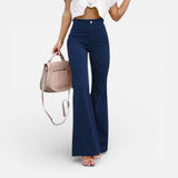 Laricci | Women’s High-Waisted Flared Trousers