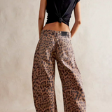 Arabella | Women's Mid Waist Wide Leg Jeans with Ankle Length