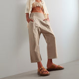 Rosalie | Women's Harem Cut Denim Pants with Elastic Waist