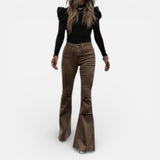 Laricci | Women’s High-Waisted Flared Trousers