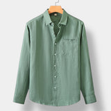 Percival | Men's Linen Long Sleeve Shirt with Relaxed Fit
