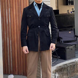 Colton | Men's Suede Hunting Jacket with Corduroy Trim