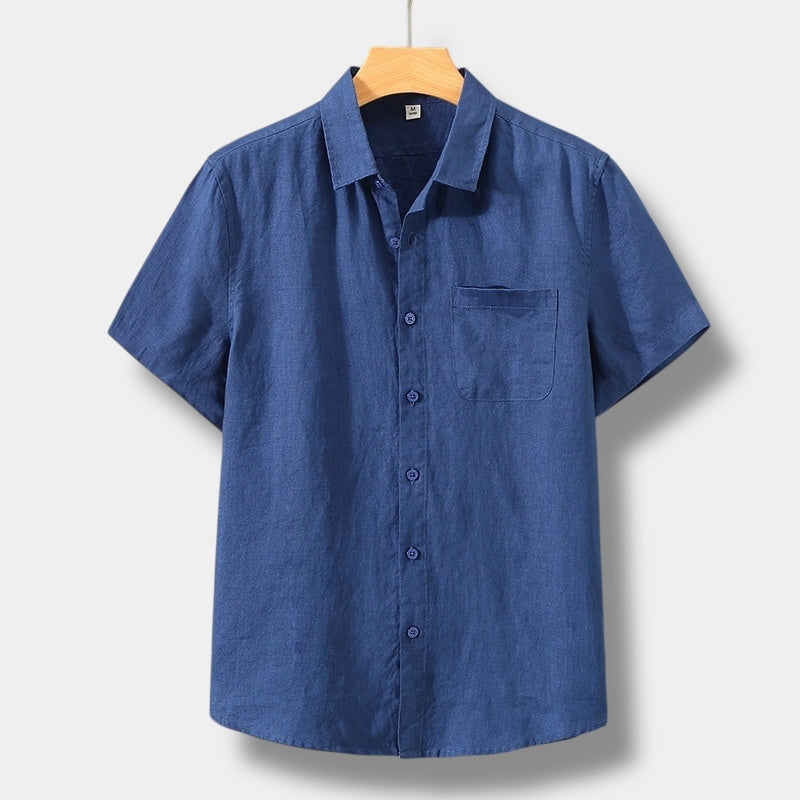 Lucius | Men's Linen Short Sleeve Shirt with Relaxed Fit