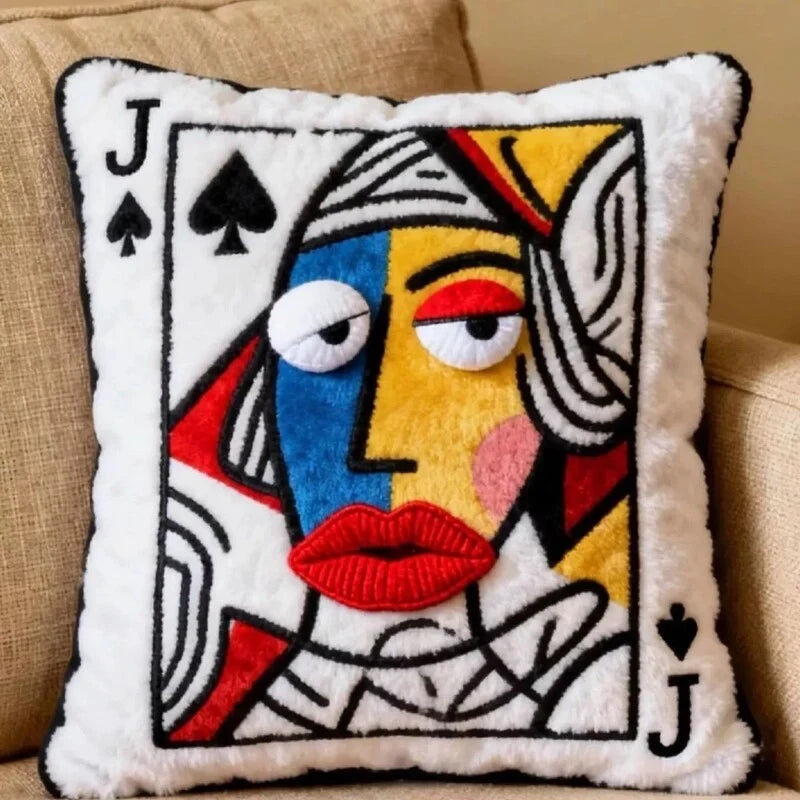 Velvina – Queen Of Spades Statement Throw Pillow