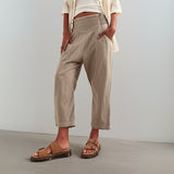 Rosalie | Women's Harem Cut Denim Pants with Elastic Waist