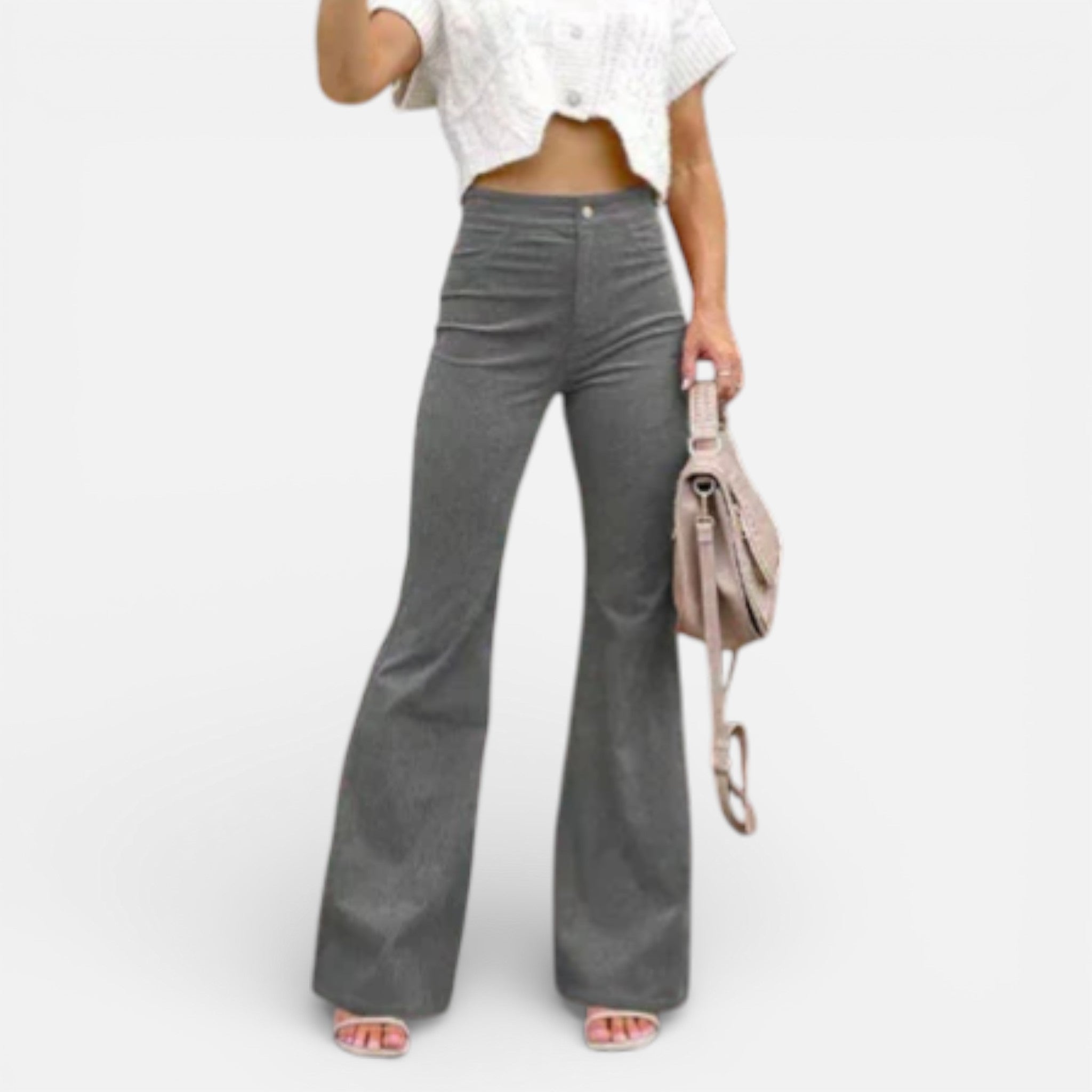 Women’s High-Waisted Flared Trousers