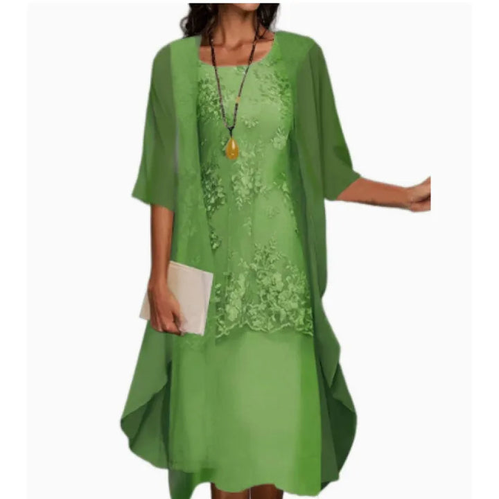 Brielle | Women's Maxi Dress with Floral Panels