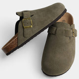 Charles | Men's Clogs with SuedeUpper and RubberSole