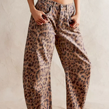 Arabella | Women's Mid Waist Wide Leg Jeans with Ankle Length