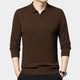 Orson | Men's Knitted Polo Shirt with Long Sleeves