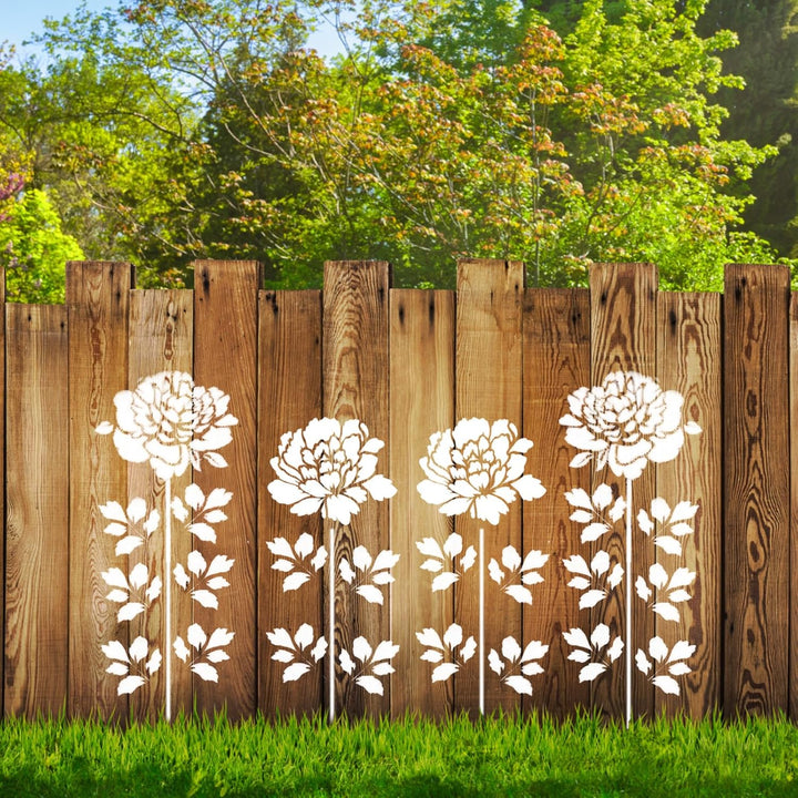 Florenza - Large Flower Stencils for Garden & Home Decor