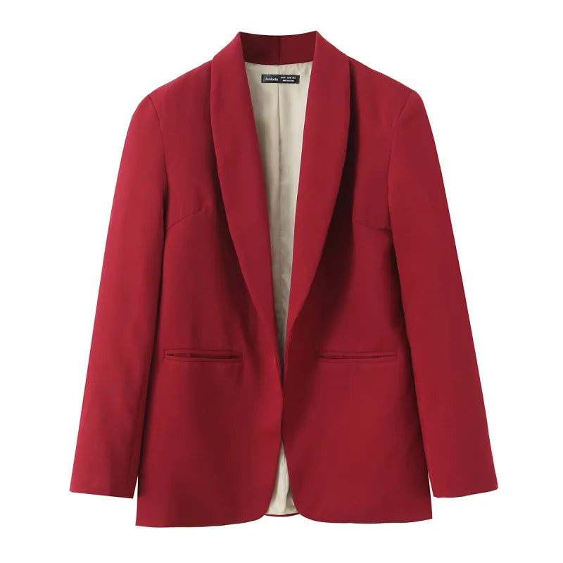 Livia | Women's Blazer with Shawl Collar and Pockets