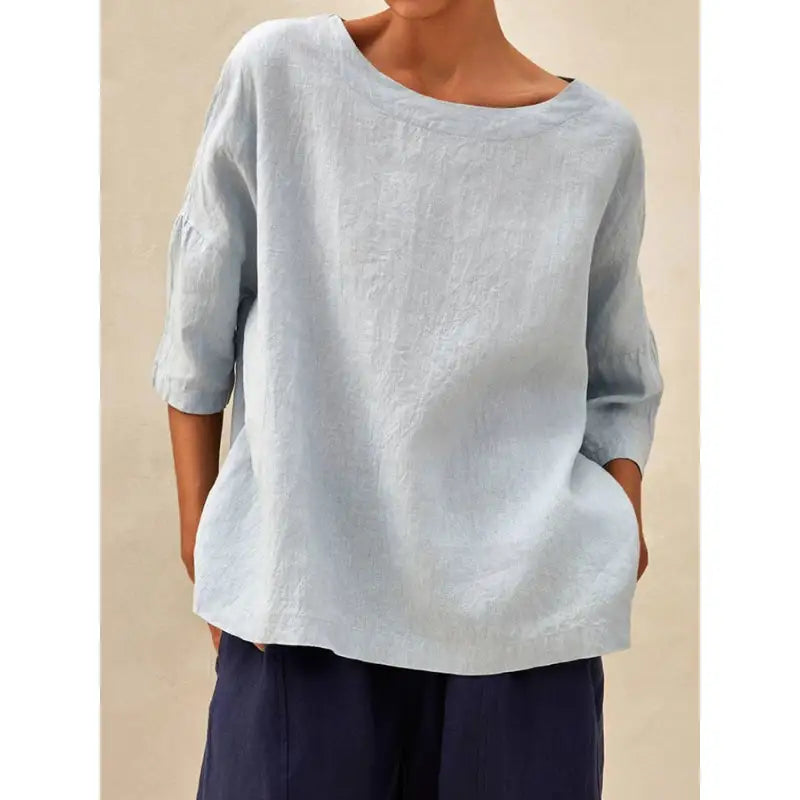 Elliana | Women's Top with Dolman Sleeves and Asymmetric Hem