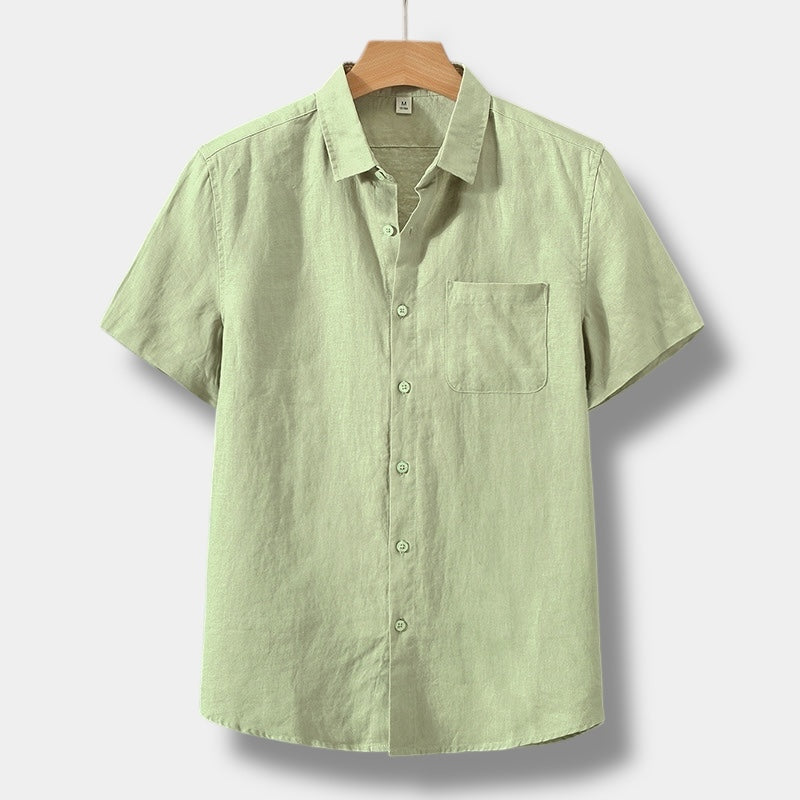 Lucius | Men's Linen Short Sleeve Shirt with Relaxed Fit