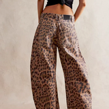 Arabella | Women's Mid Waist Wide Leg Jeans with Ankle Length