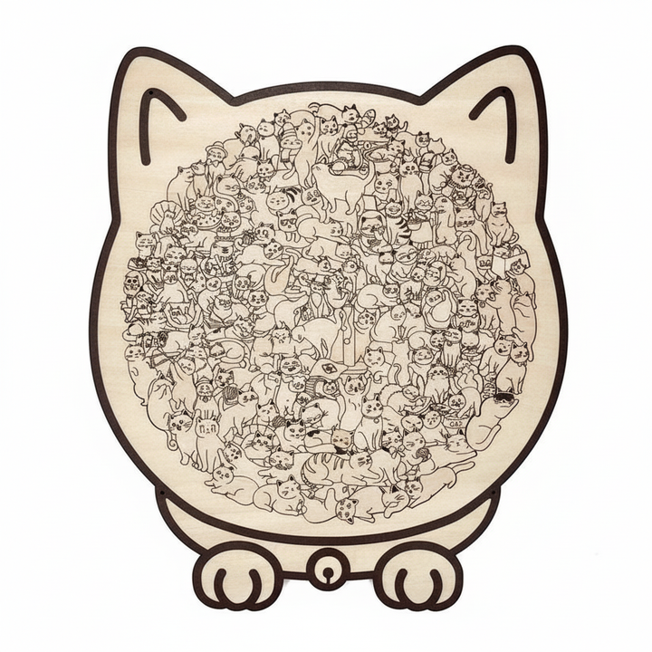 Felina - Decorative Wooden Cat Puzzle