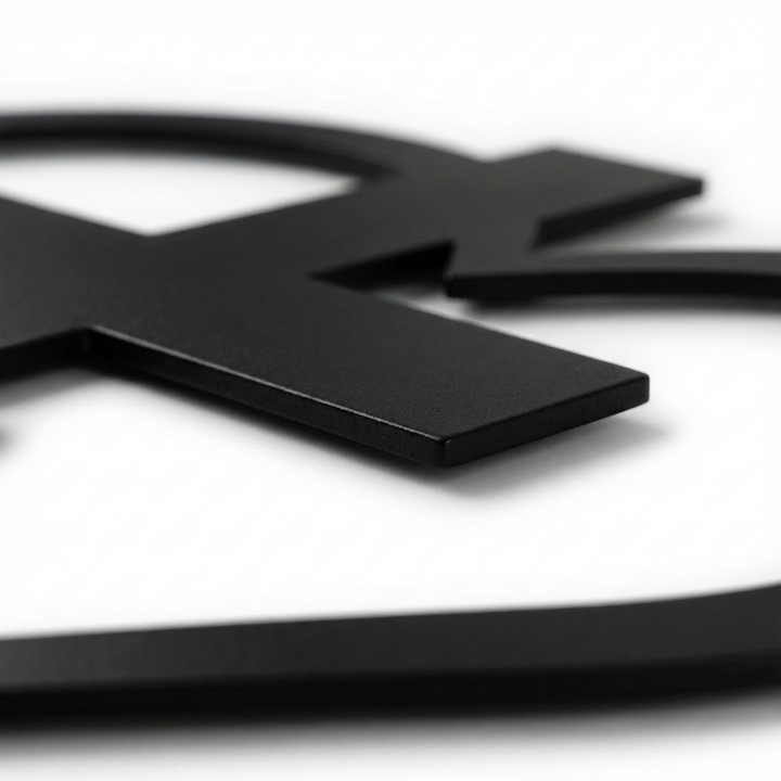 Verita - Christian Heart and Cross Metal Wall Decor