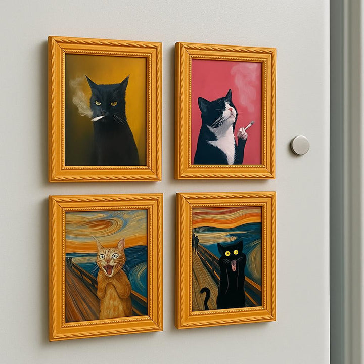 Meowments - Decorative Cat Frame Magnets