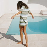 Aurelia | Women's Crochet Two Piece Set Cover Shorts