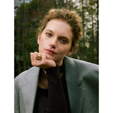 Valmara | Women Ring with Heart Charms and Gold Plating