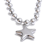 Liré | Women Necklace with Star Pendant and Gold Beads