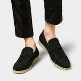 Oliver | Men's Leather Loafer Shoes with Cowhide and Rubber