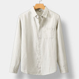 Percival | Men's Linen Long Sleeve Shirt with Relaxed Fit