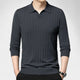 Orson | Men's Knitted Polo Shirt with Long Sleeves