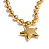 Liré | Women Necklace with Star Pendant and Gold Beads